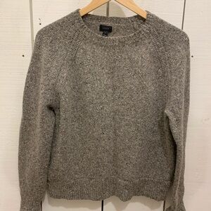 J. Crew Heather Gray  wool Crewneck Sweater